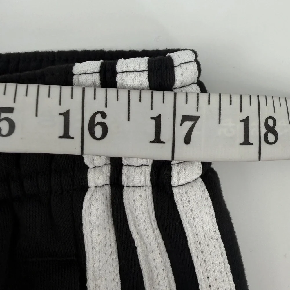 Adidas Track Pants Mens XL Black‎ 3-Stripe Tapered Athletic Joggers Pockets